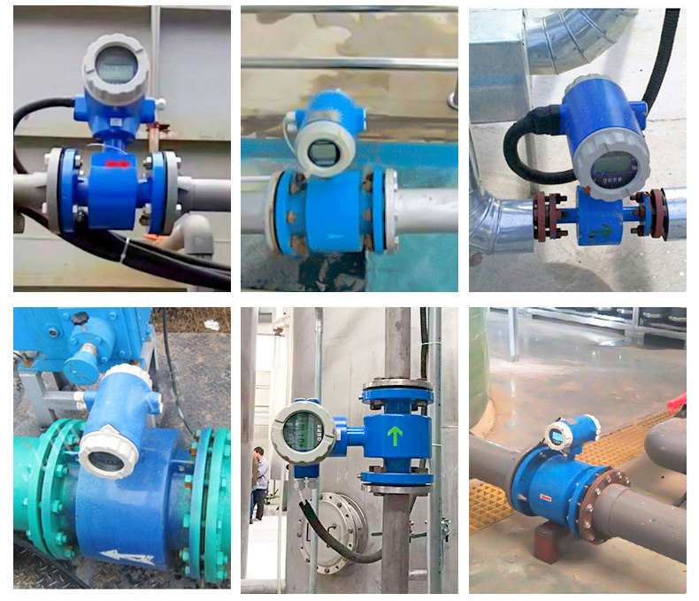 dn40電磁流量計現場安裝使用圖